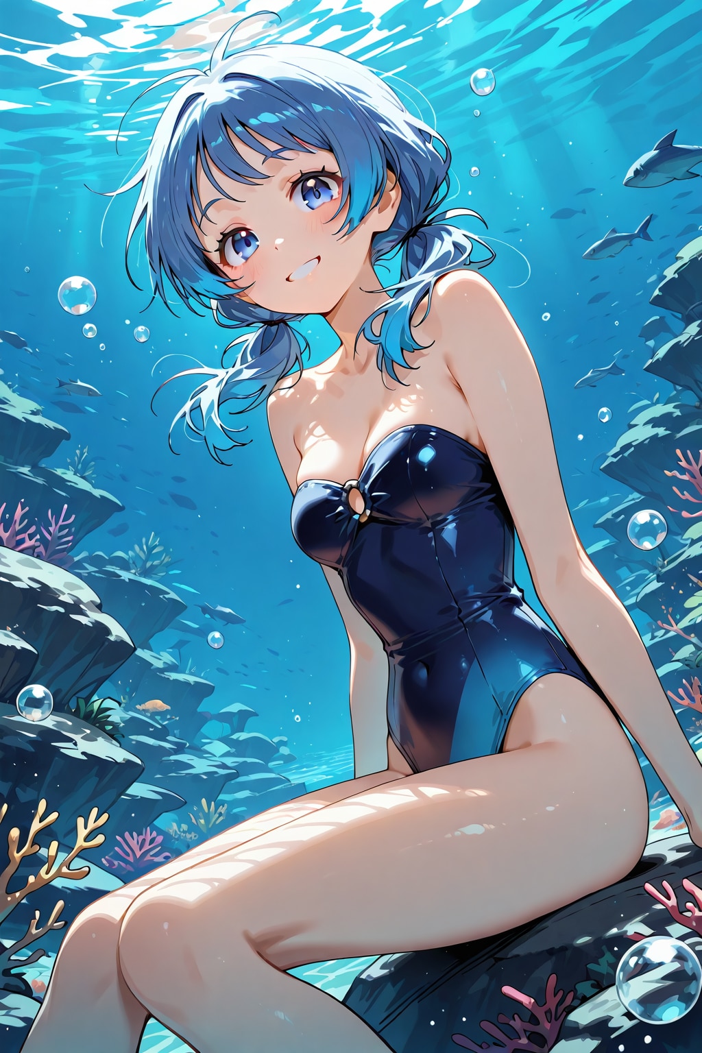 涼しげな海