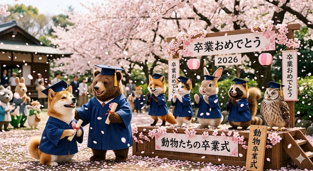 動物たちの卒業式