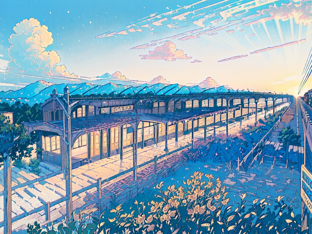 田舎の駅（6枚）
