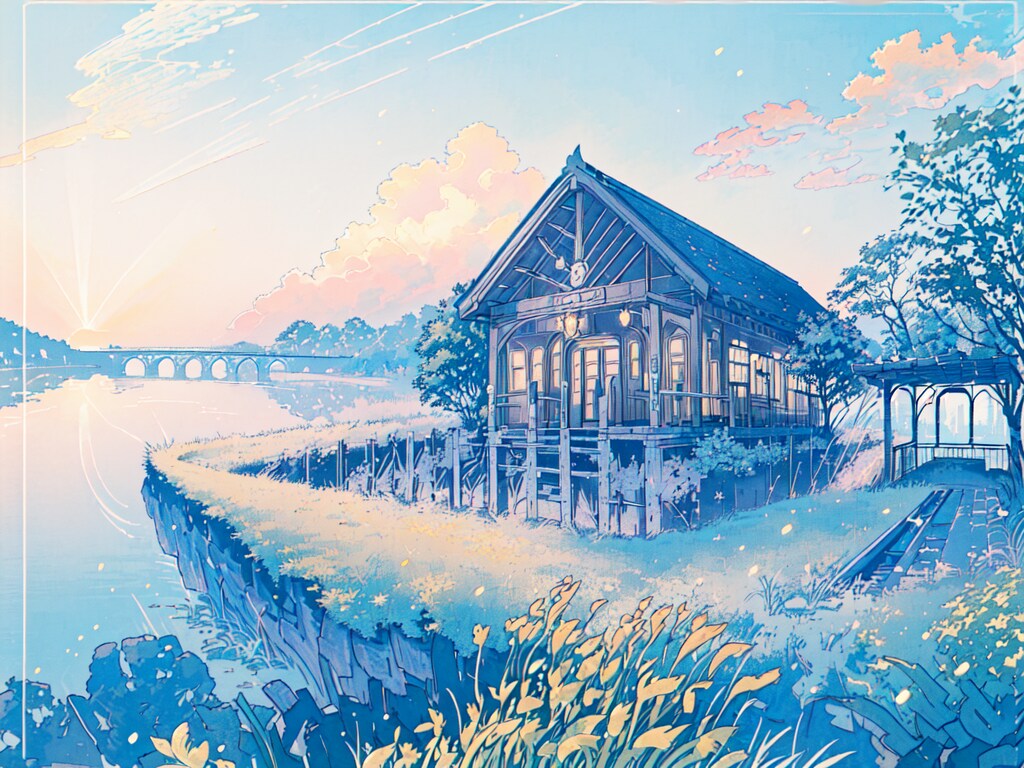 田舎の駅（6枚）