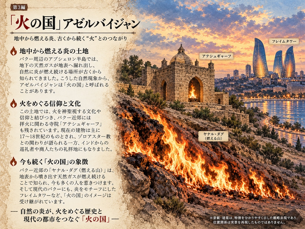 【Azerbaidzhan#03】「火の国」アゼルバイジャン