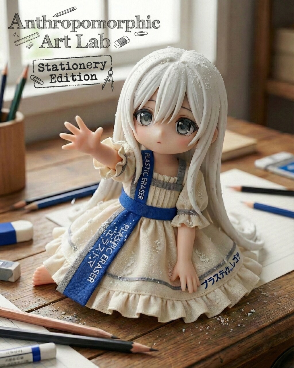 文房具擬人化　消しゴム