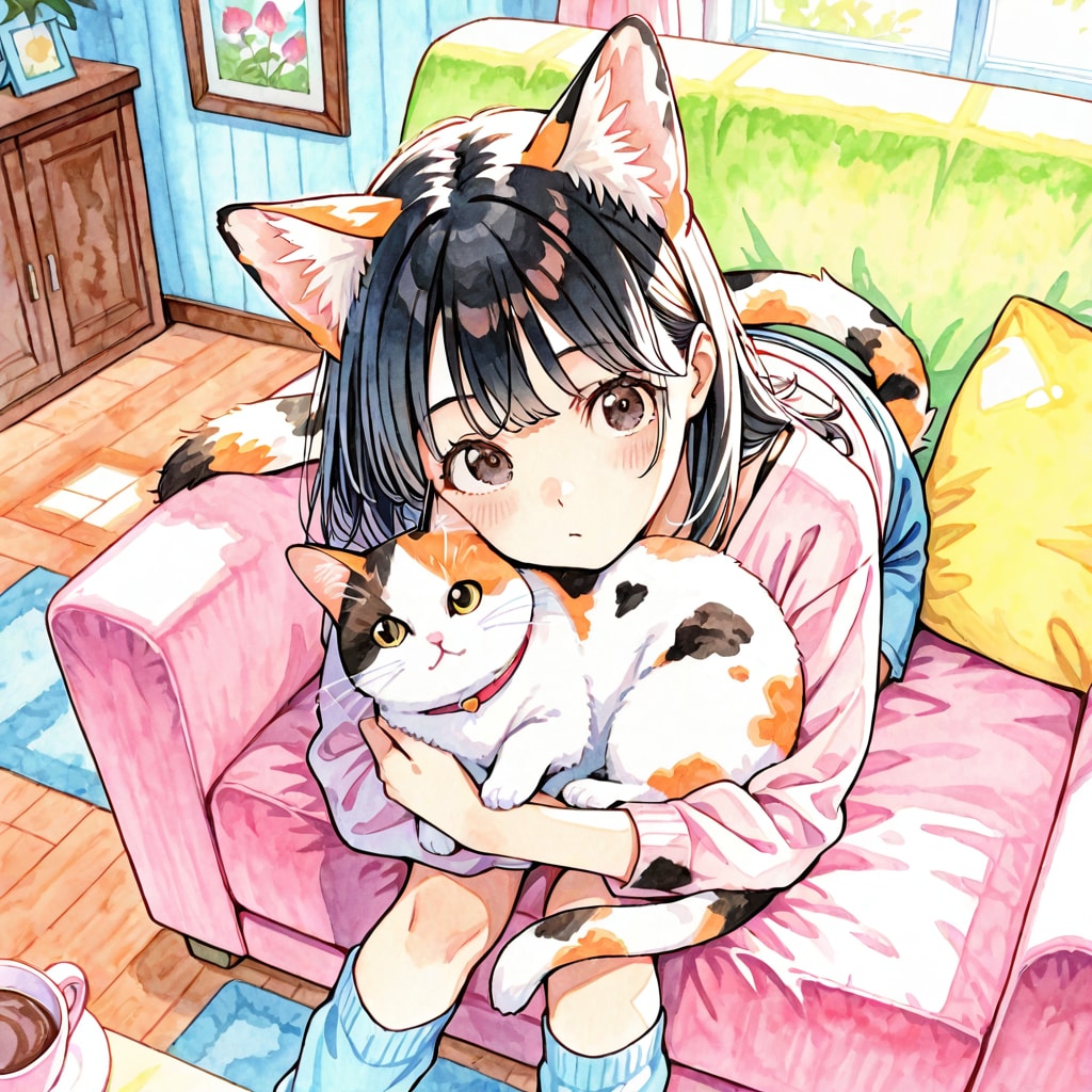 おはよう三毛殿（１８）DAYSI | の人気AIイラスト・グラビア