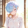 👑夏姉さんとぬこ 3枚目
