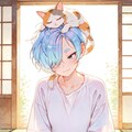 👑夏姉さんとぬこ 6枚目