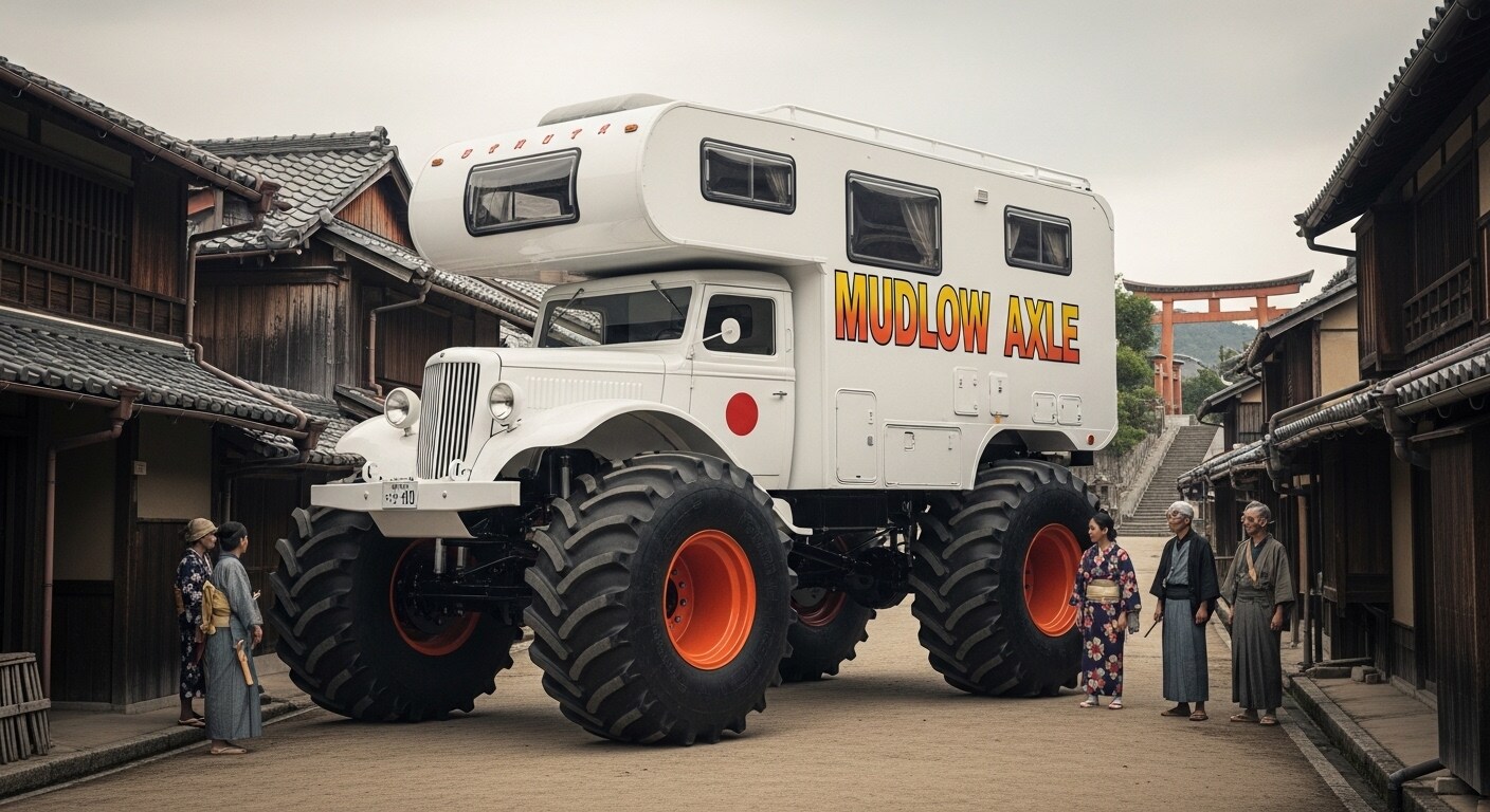 くろがね四起キャンピングカーモンスター | の人気AIイラスト・グラビア