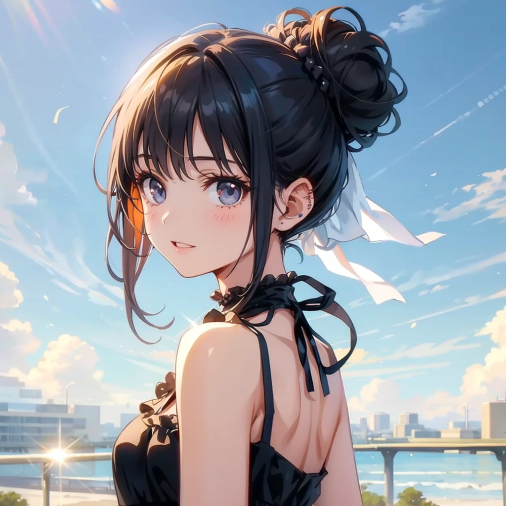 黒髪の女性
