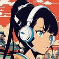 🎧の浮世絵ちゃん 2枚目