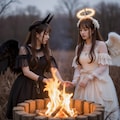 よあそび天使のお相手「焚き火編」 4枚目