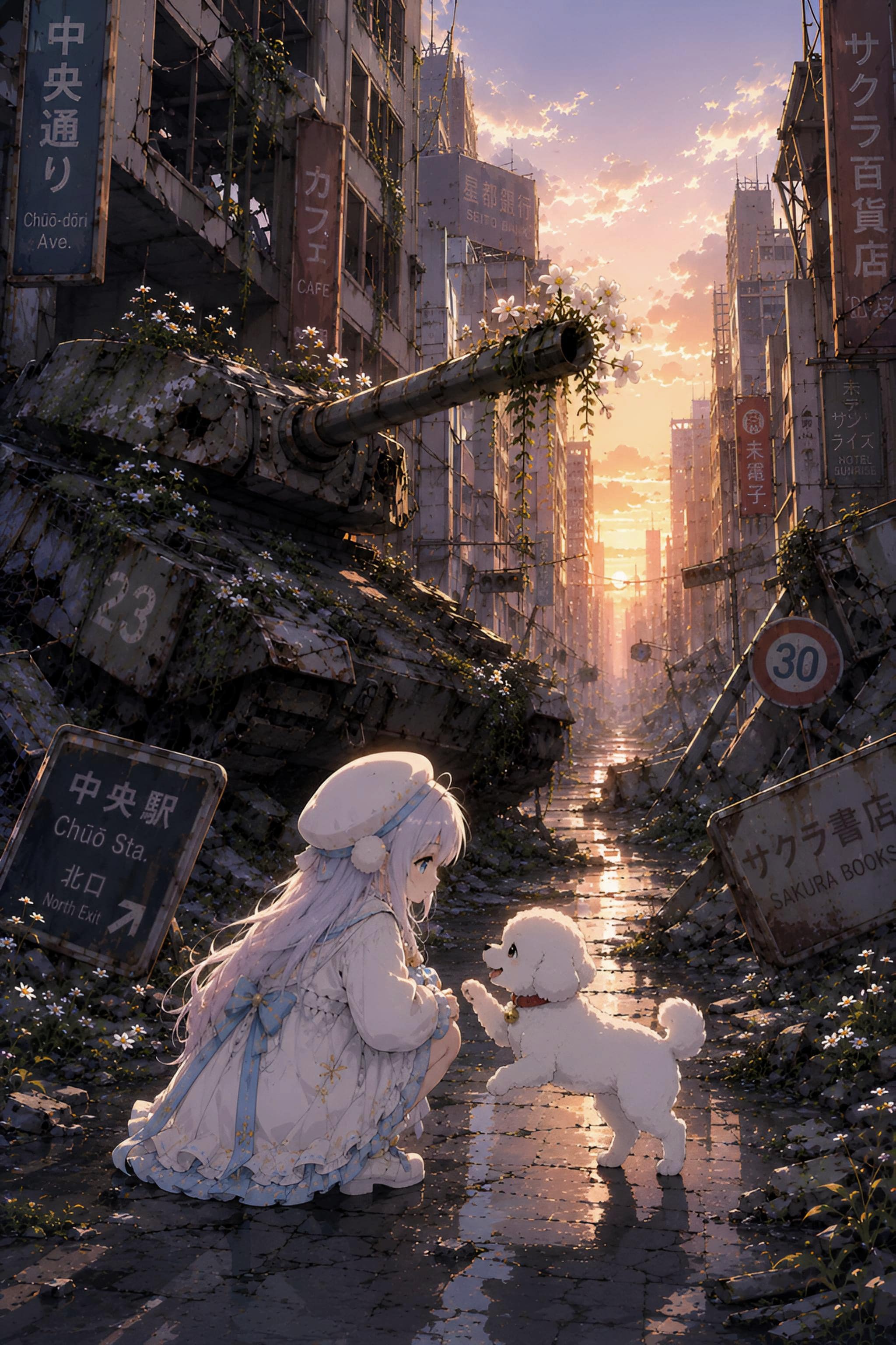 終わった世界で、きみだけは笑ってた | の人気AIイラスト・グラビア
