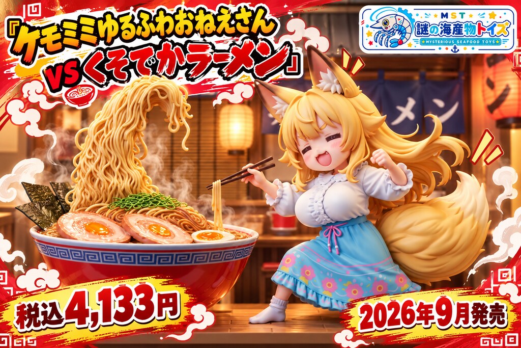 ケモミミゆるふわおねえさんvsくそでか飲食物