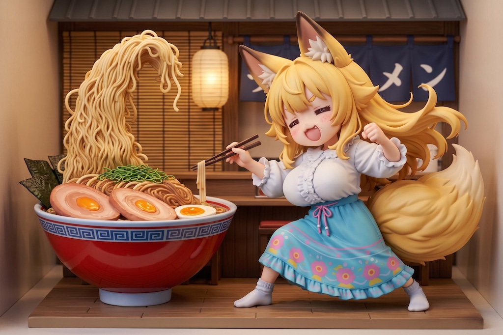 ケモミミゆるふわおねえさんvsくそでか飲食物
