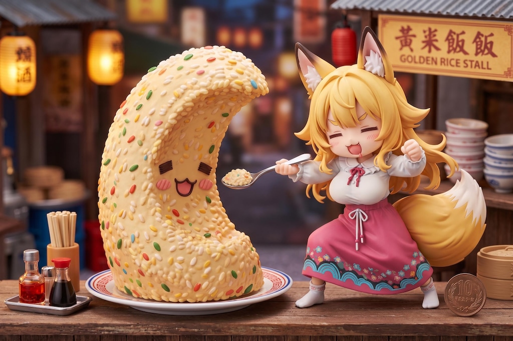 ケモミミゆるふわおねえさんvsくそでか飲食物
