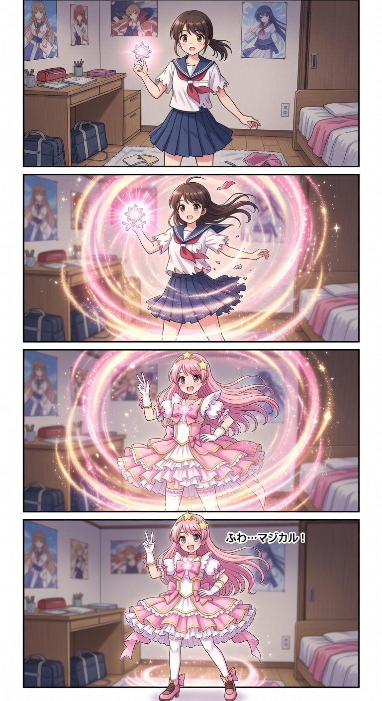 魔法少女に変身 | の人気AIイラスト・グラビア