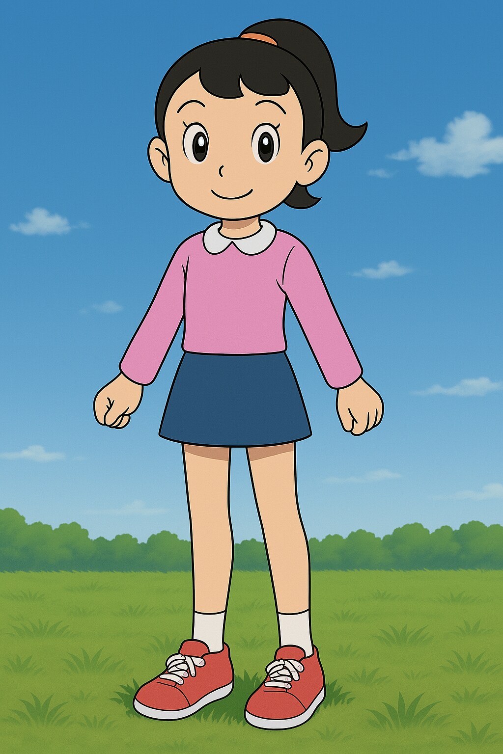 線路沿いの少女