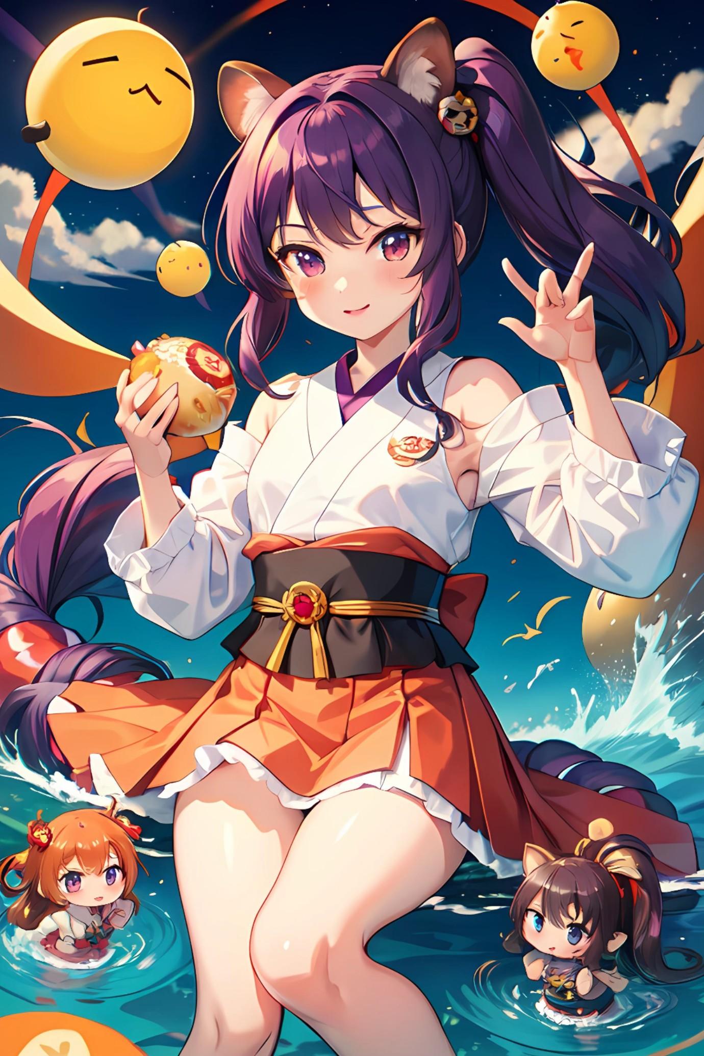 紫髪ちゃん | の人気AIイラスト・グラビア