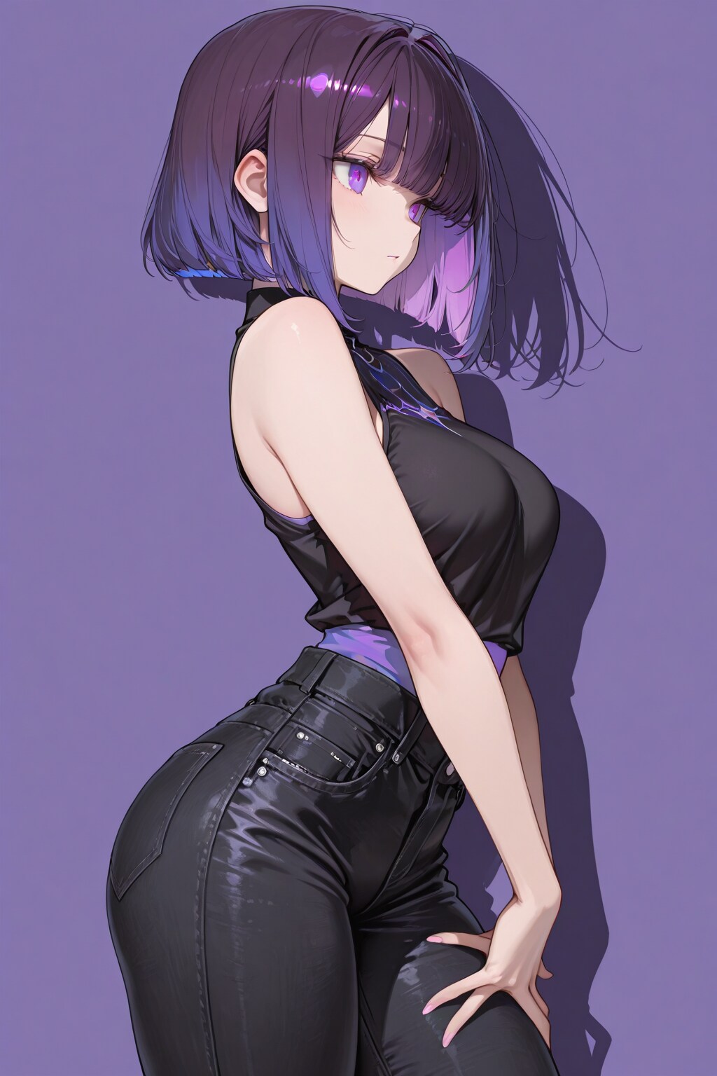 紫色が似合う女の子21