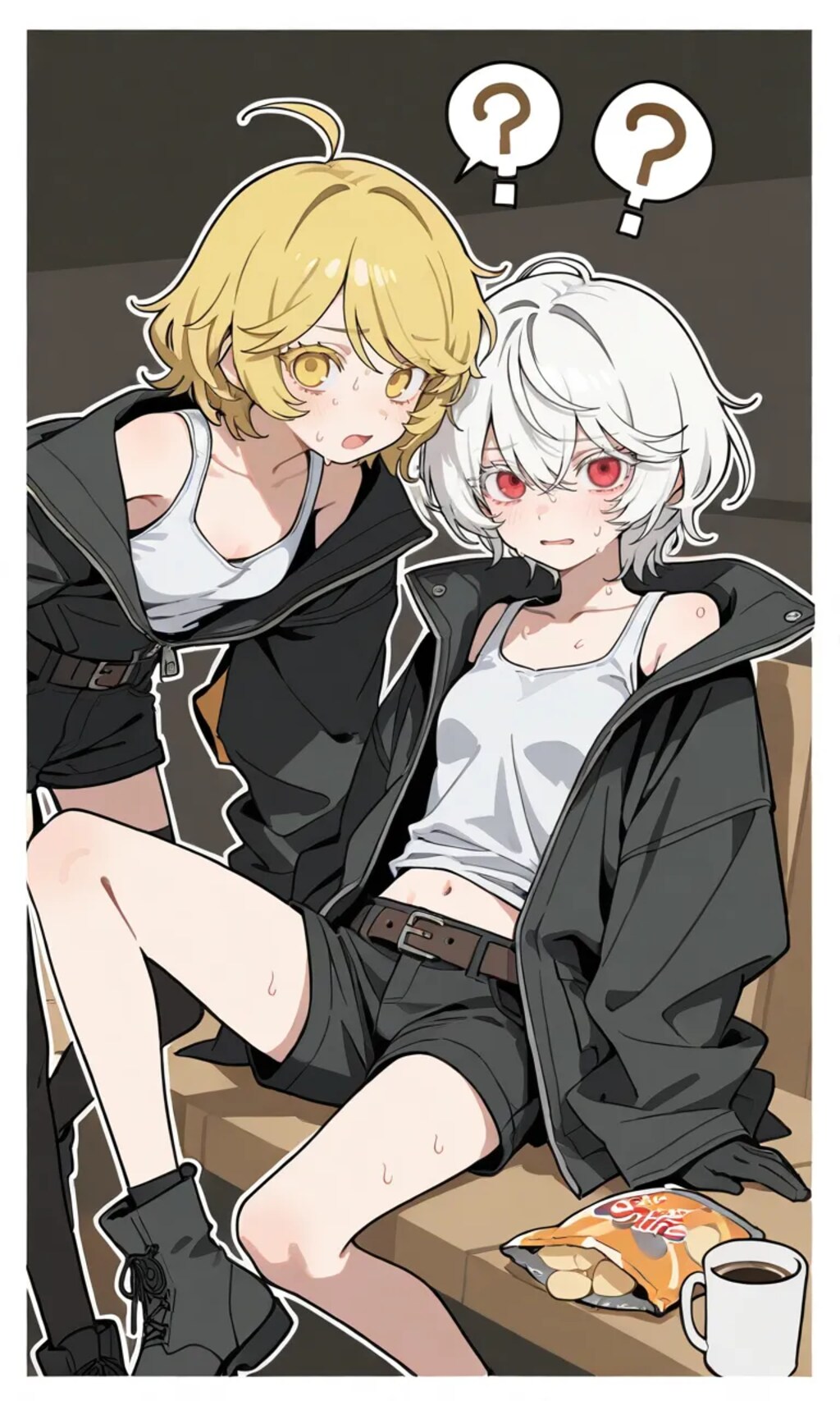 よその子とうちの子と2人を見つめる僕