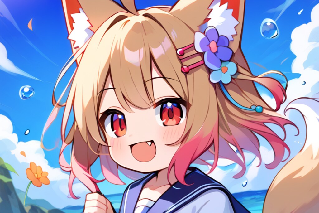 水しぶきの浜辺