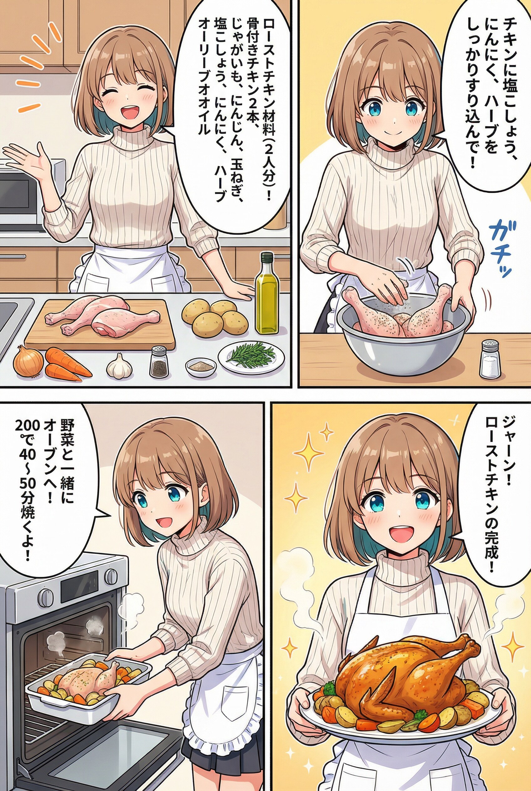 ローストチキン | の人気AIイラスト・グラビア