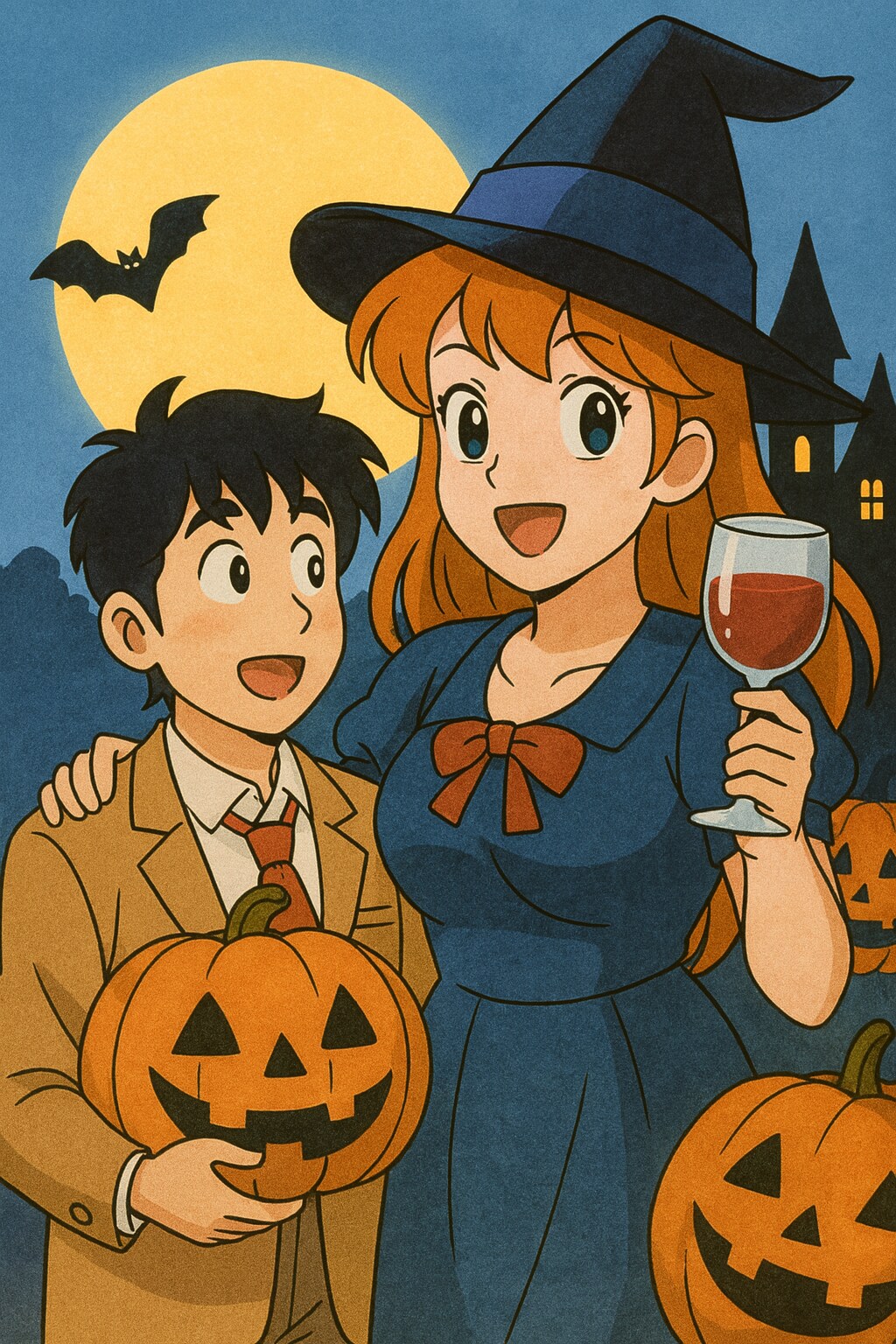 The❤かぼちゃワイン風な二人