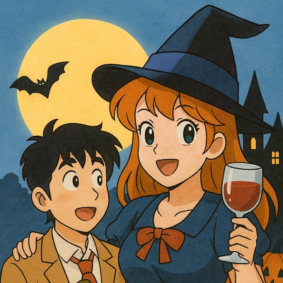 The❤かぼちゃワイン風な二人