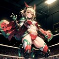 格闘四季(夏)2周目　スイカモチーフの女子プロレスラー 2枚目