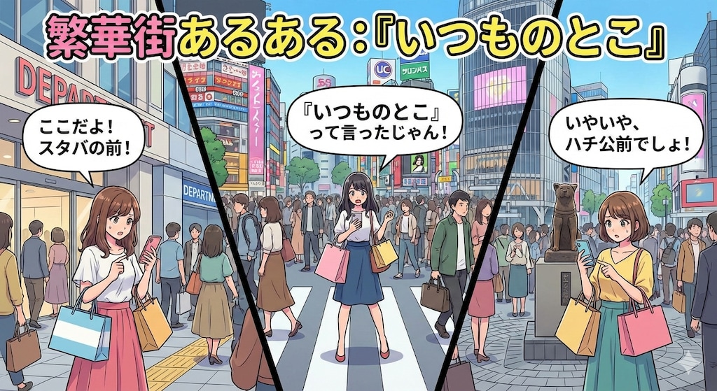 待ち合わせがバラバラ