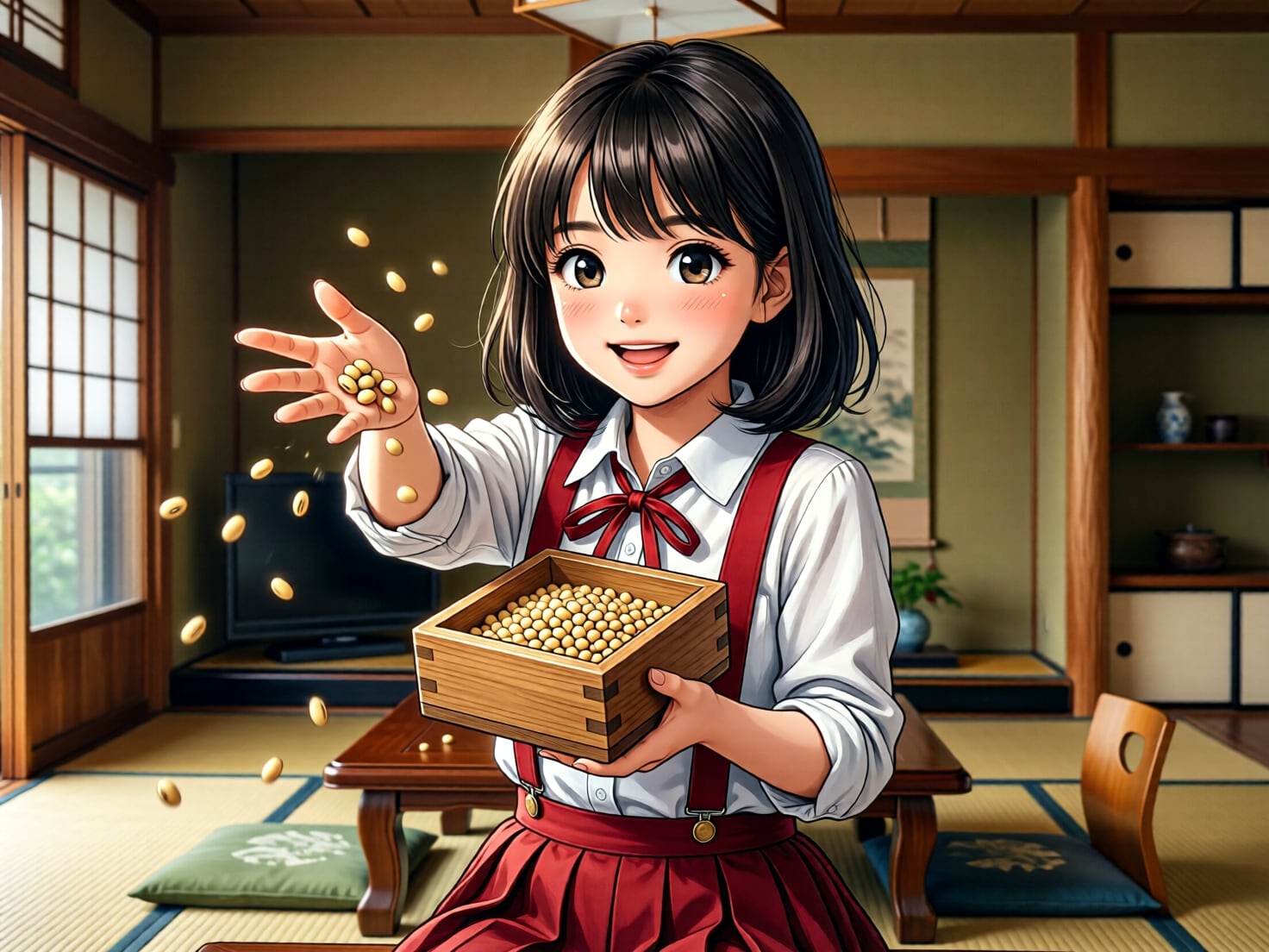 節分の豆まき | の人気AIイラスト・グラビア