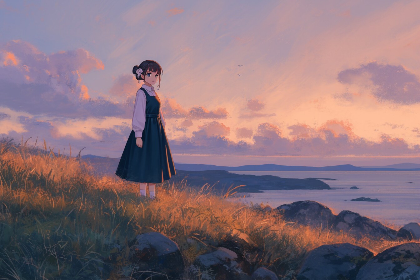 夕暮れのおだんごちゃん🍡✨205 | の人気AIイラスト・グラビア