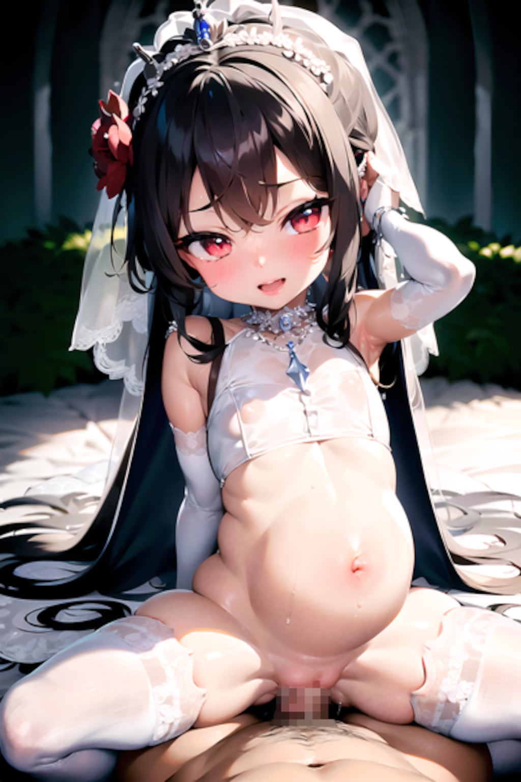 ウェディングボテ腹ロリ