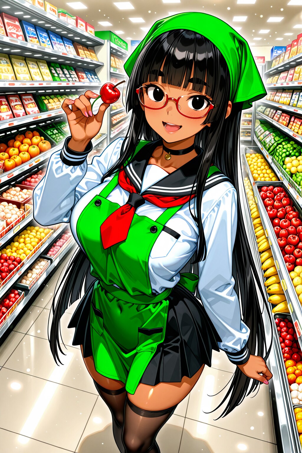 すーぱーちちぷい青果売り場～🍒