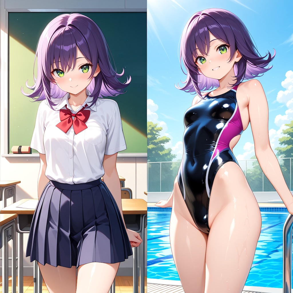 彼女が水着に着替えたら:Re