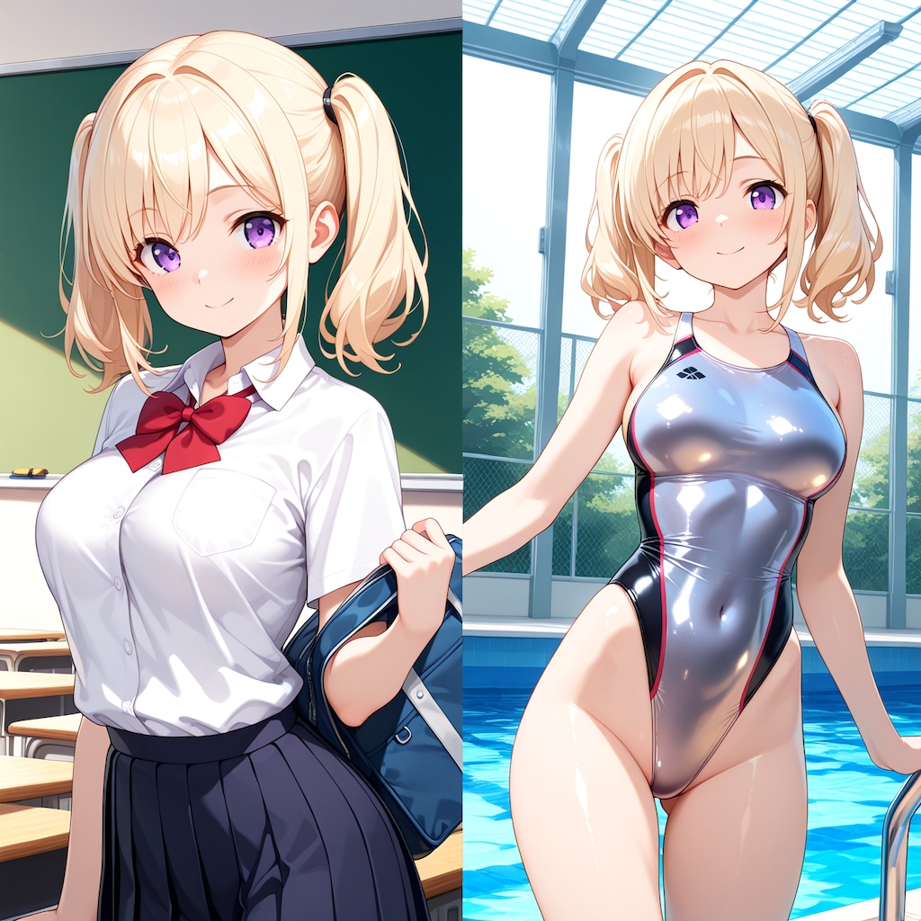 彼女が水着に着替えたら:Re