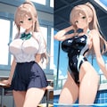 彼女が水着に着替えたら:Re 4枚目