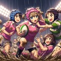 🏉泥まみれの女子ラグビー 140 3枚目