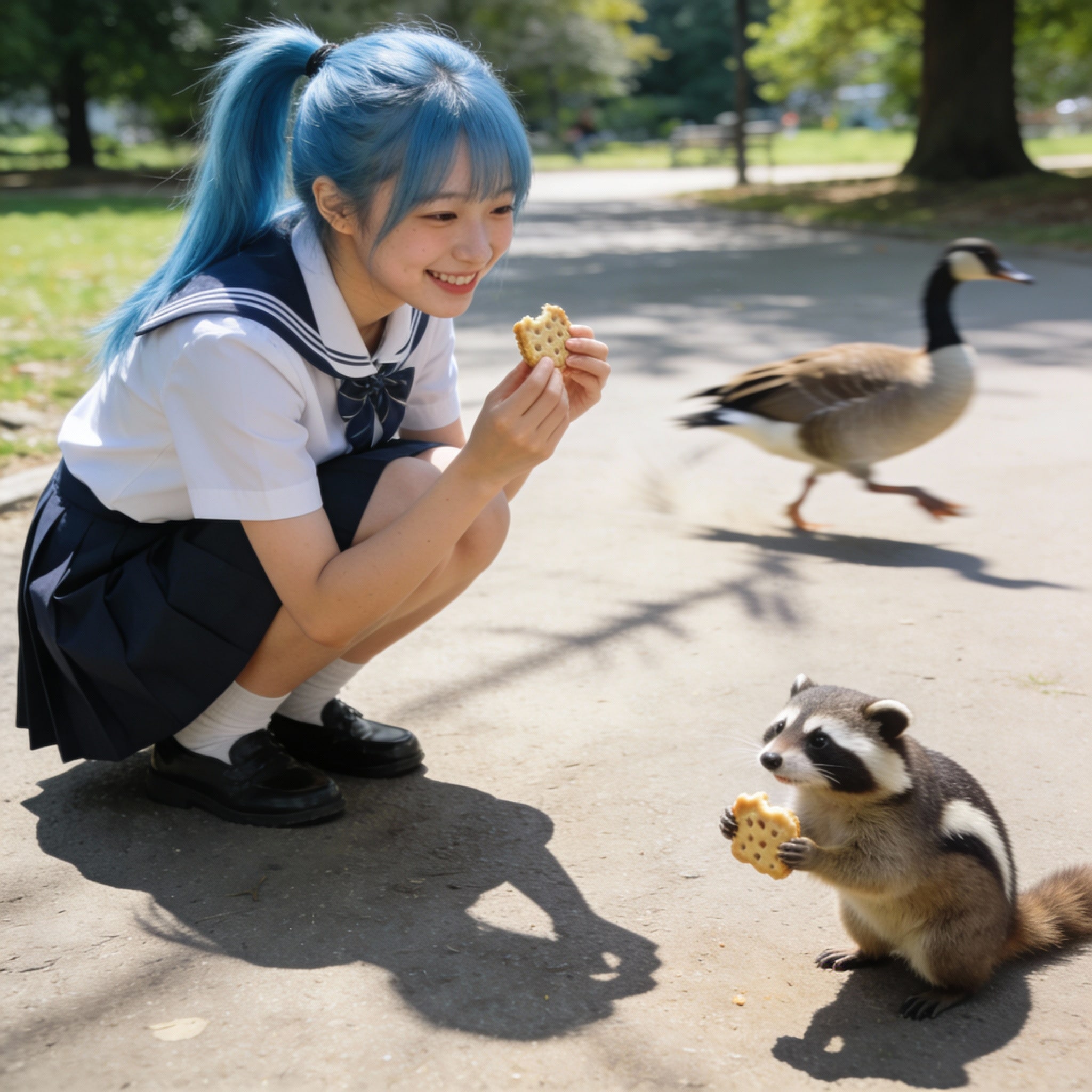 青髪の人 | の人気AIイラスト・グラビア