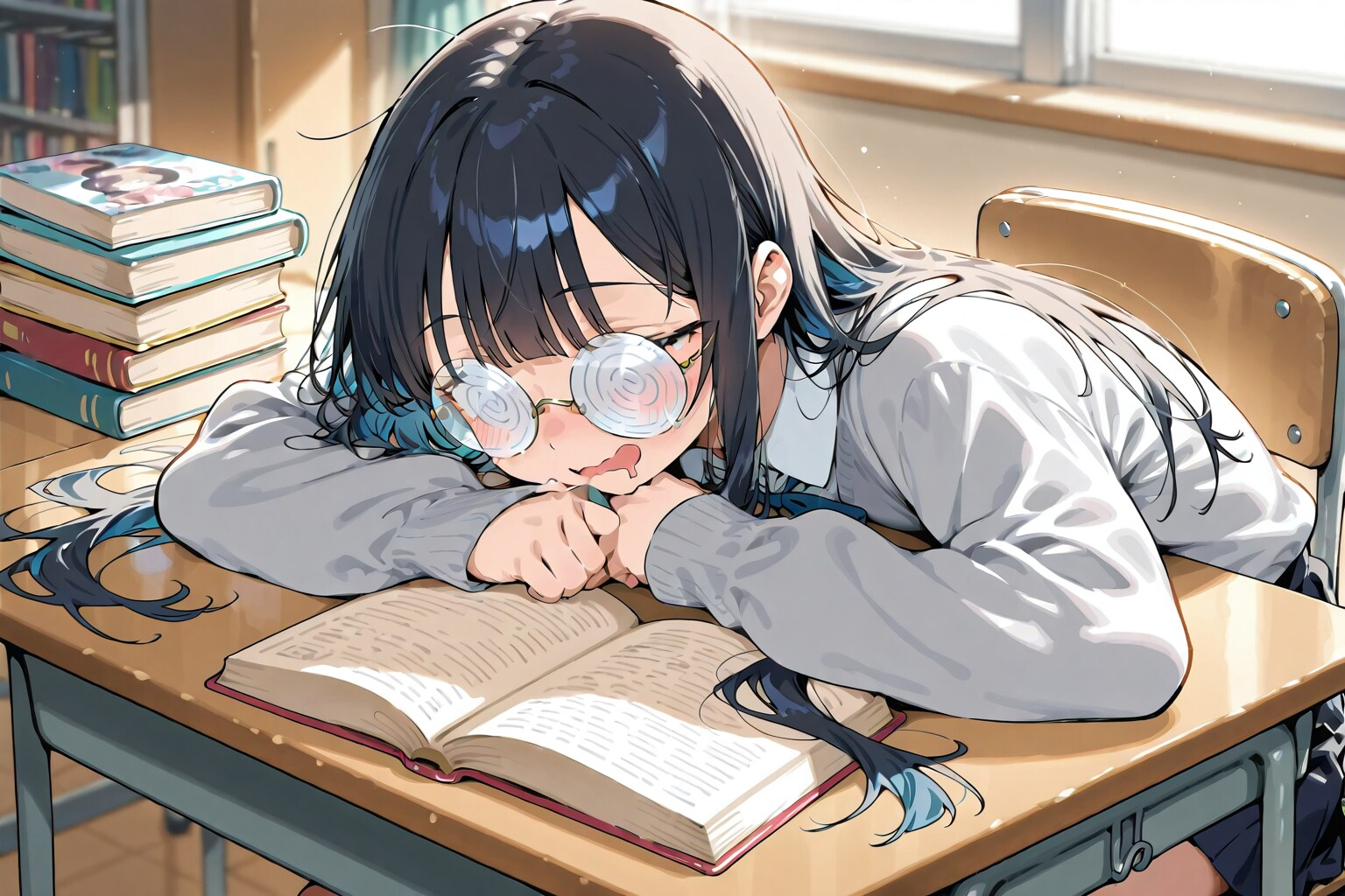 読書中に