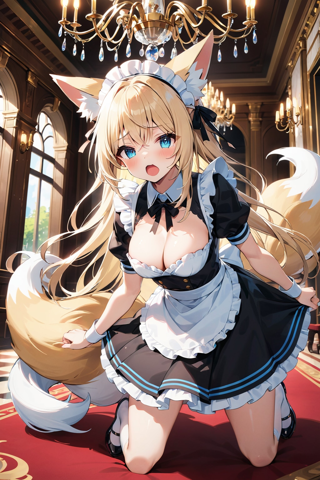 ドジっ娘狐耳メイドちゃん
