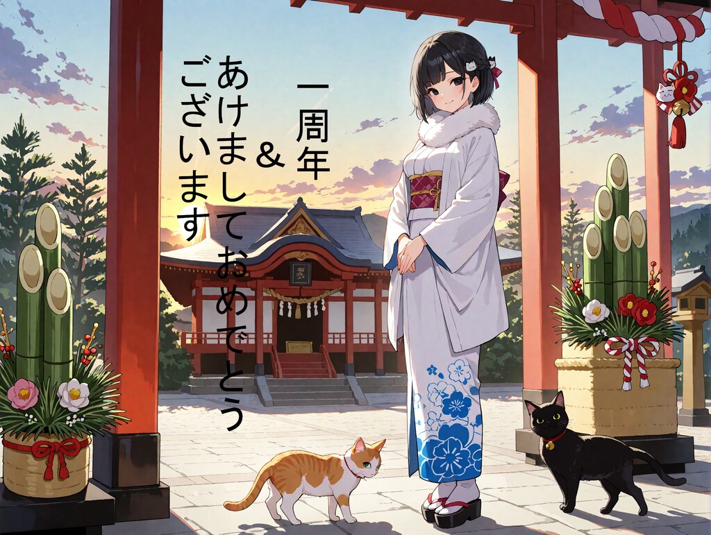 一周年＆あけましておめでとうございます