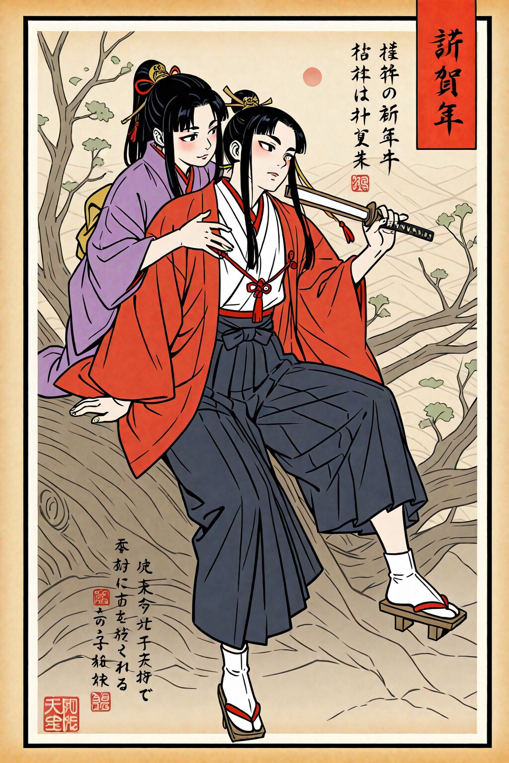 甲斐姫の浮世絵