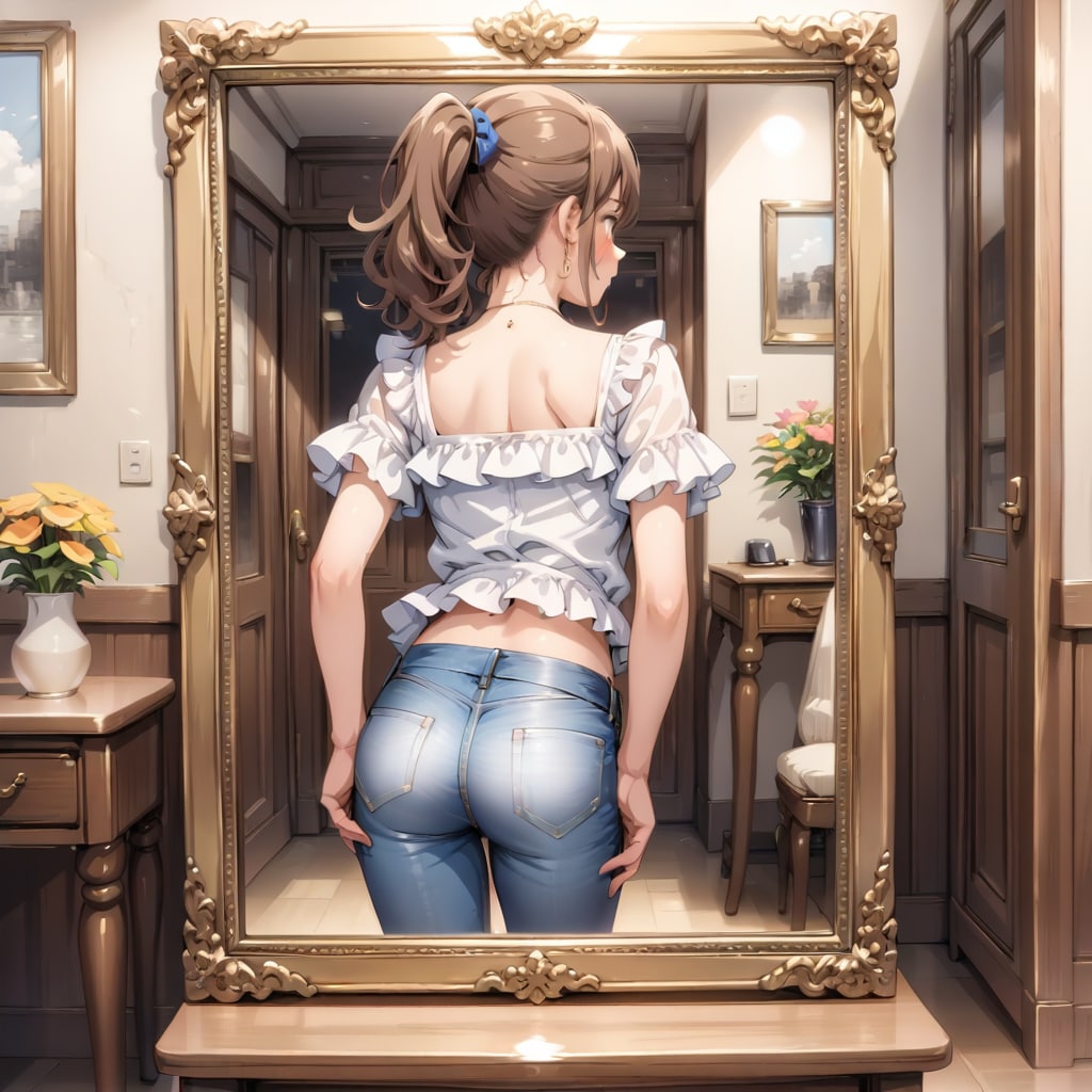 鏡の中のお嬢さん