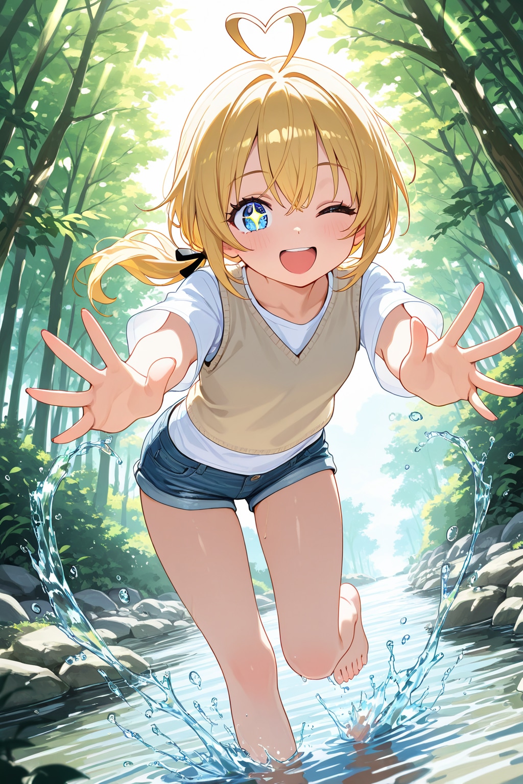 川遊び　颯