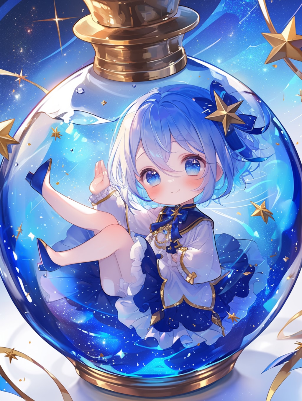 「瓶詰の少女」蒼01