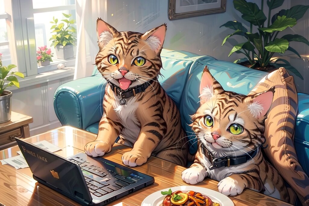 猫の手も借りた　ぃ?