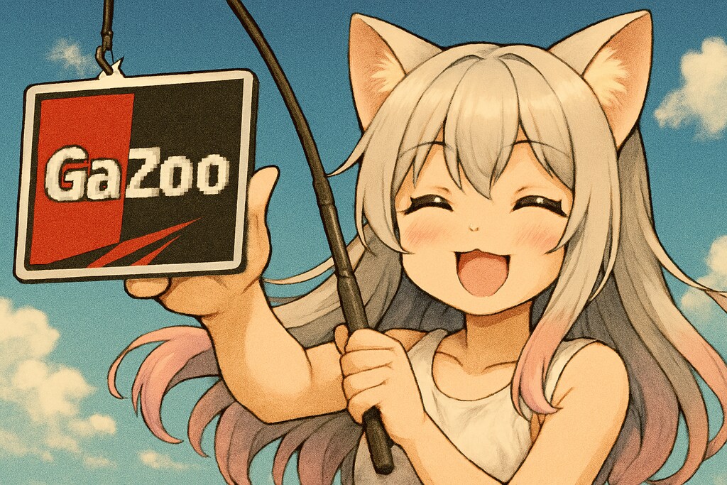 ガゾーって書いてあるのが釣れたよー