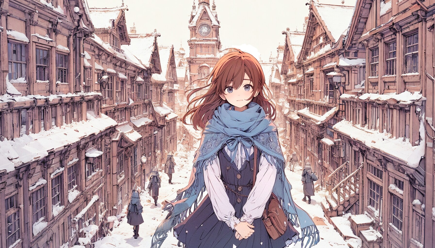 雪と少女38 | の人気AIイラスト・グラビア