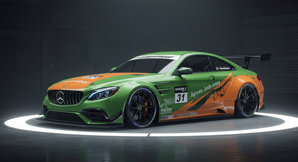 メルセデスベンツクーペレーシングカー