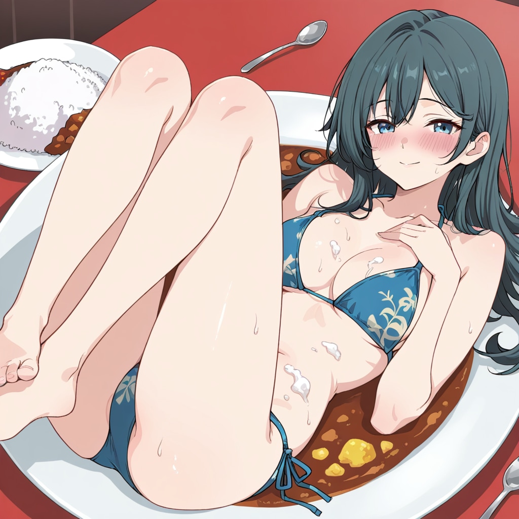 apricotでカレーライス女の子260708