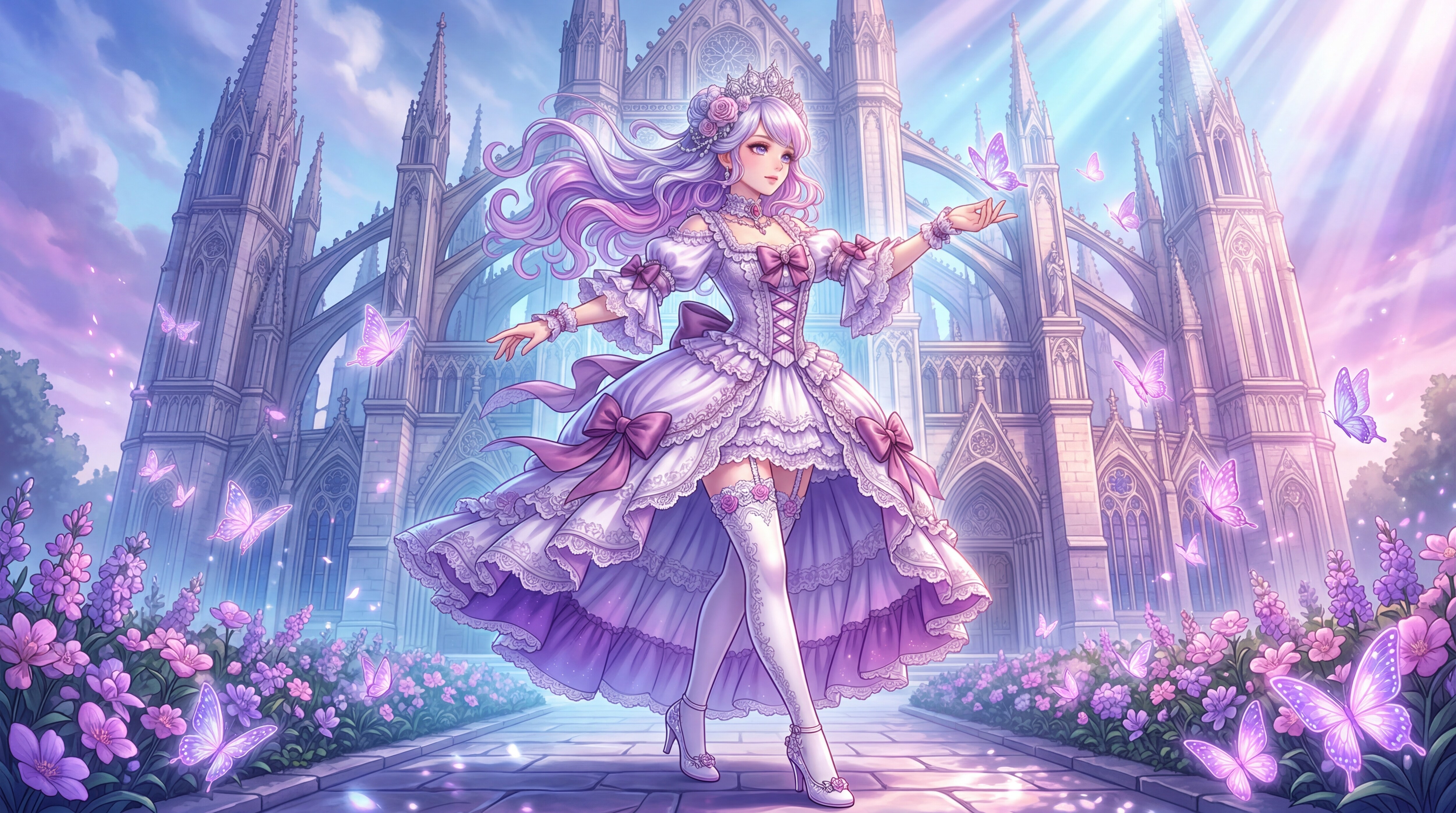 光翼舞う幻想聖堂 | の人気AIイラスト・グラビア